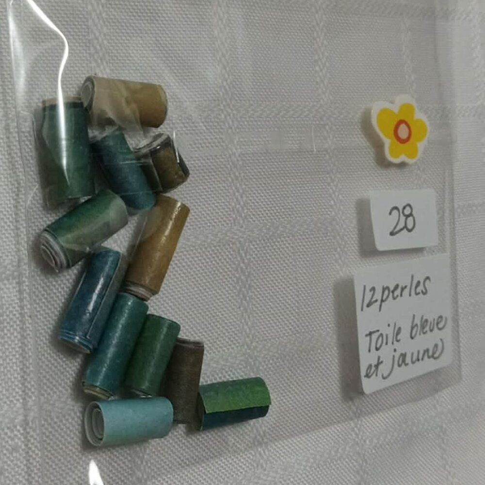 One-of-a-kind handmade/hand rolled paper beads/jewelry making/craft supplies/DIY